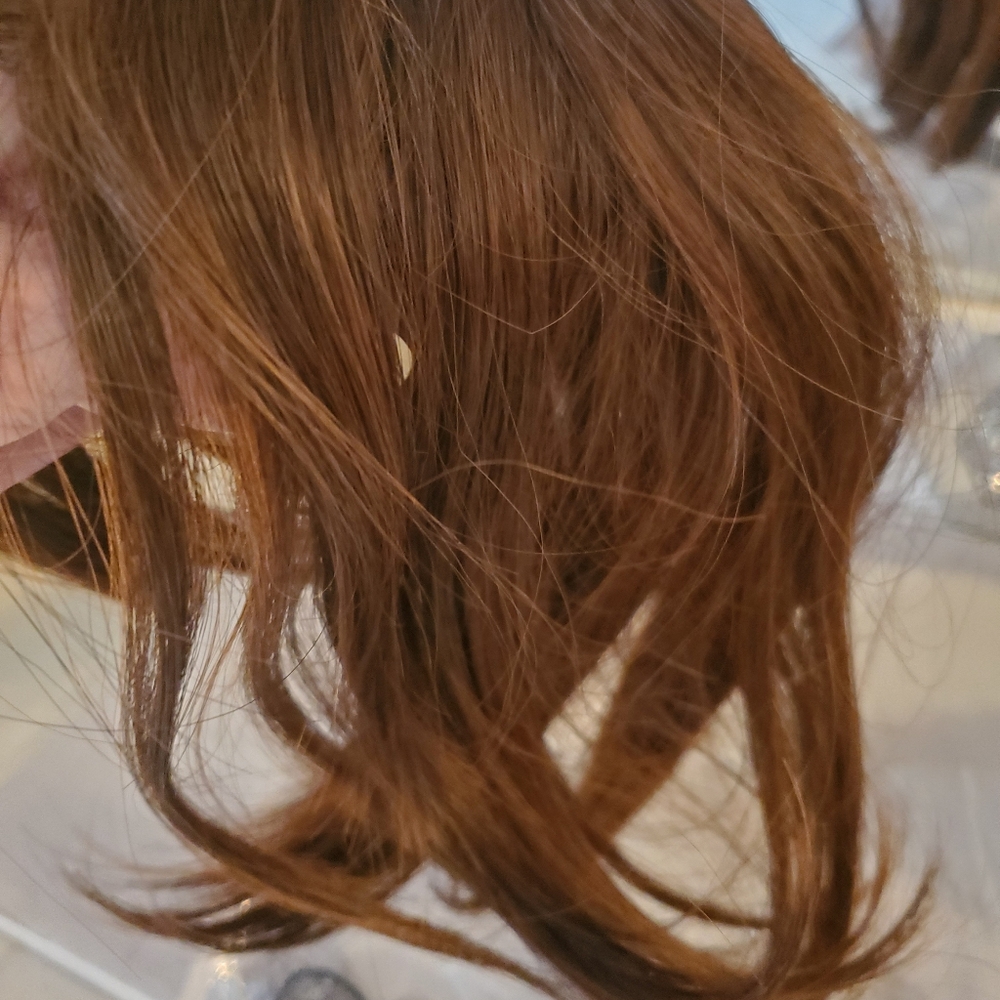 Synthetic Hair Topper ,new Brunished Brown - Picture 3 of 7